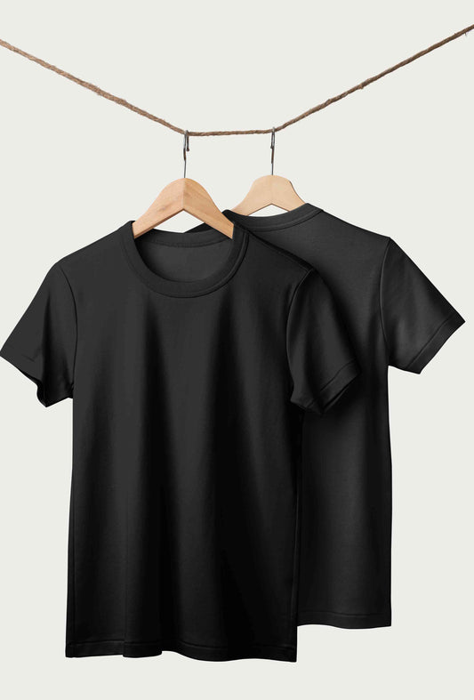 "Classic Black Regular Fit T-Shirt" | Essential Casual Tee
