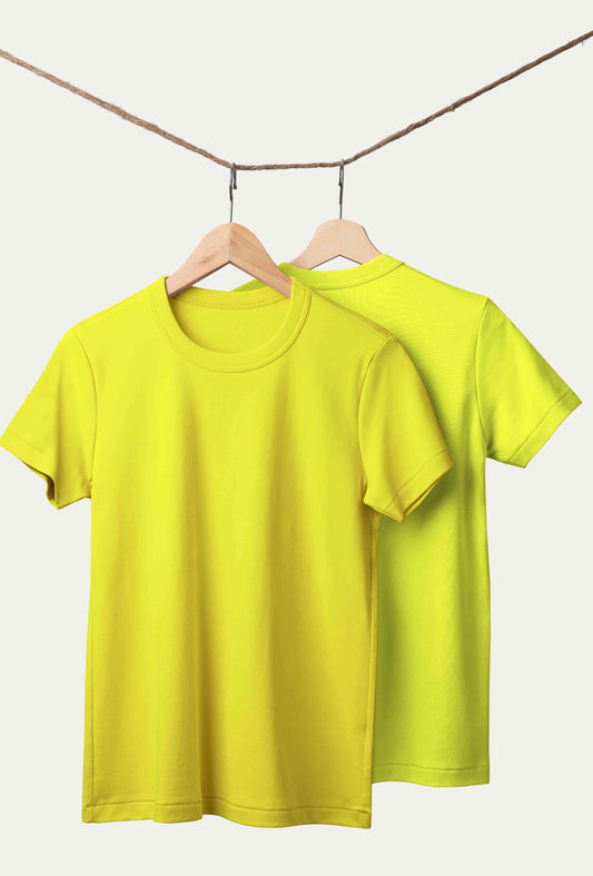 Sunshine Yellow Regular Fit T-Shirt | Vibrant Casual Tee