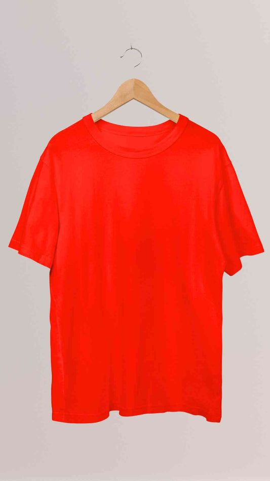 "Bold Red Oversized T-Shirt" | Statement Casual Tee