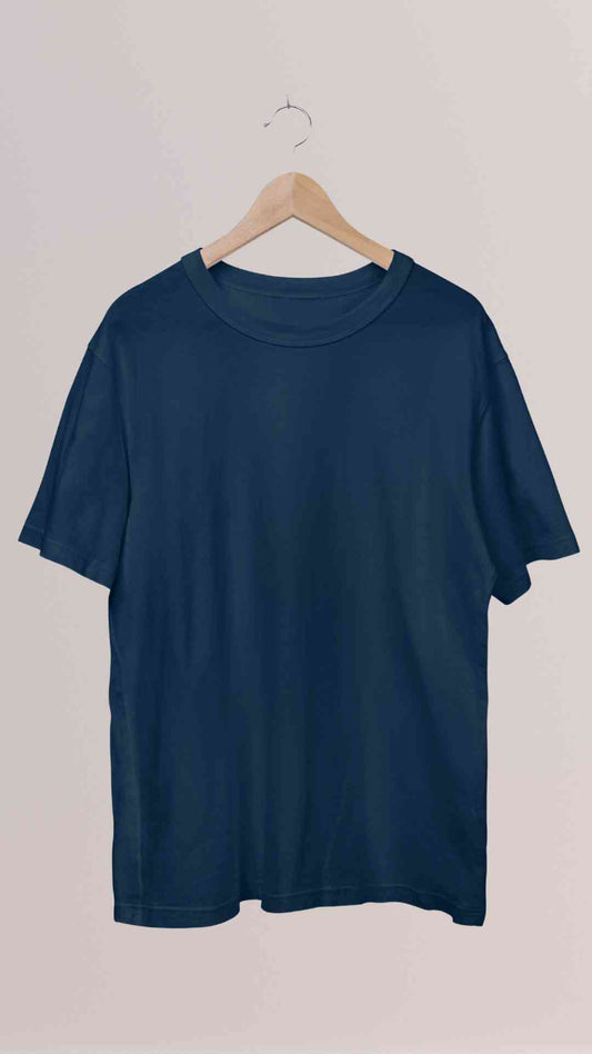 "Navy Blue Oversized T-Shirt" | Classic Casual Tee
